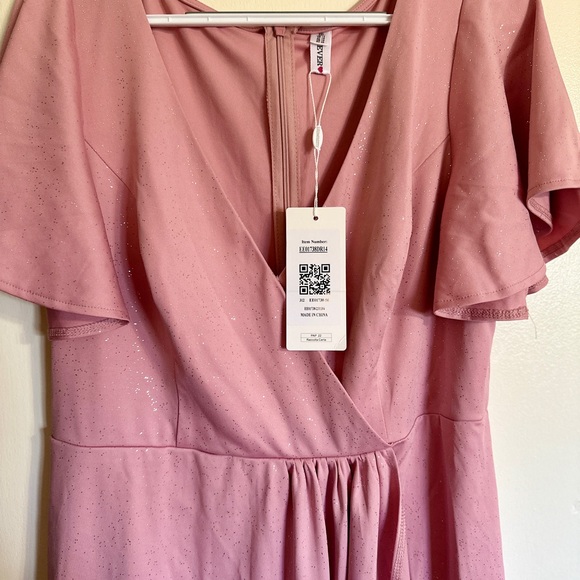 Pink Glitter Dress Size 14 - Picture 2 of 2